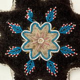 Beautiful Condition Large Antique Seneca Beaded Star Pin Cushion