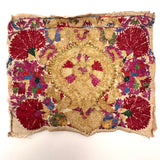 Elaborately Hand-Embroidered Panel with Metallic Thread, Presumed Antique Greek Ottoman (Epirus)