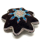 Beautiful Condition Large Antique Seneca Beaded Star Pin Cushion