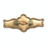 1893 Whitehead and Hoag Fraternal Shaking Hands Pin Back Badge