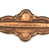 1893 Whitehead and Hoag Fraternal Shaking Hands Pin Back Badge