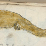 Walter Easton's Most Wonderful Mid 19th Century Handmade Booklet of Naive Graphite and Watercolor Drawings