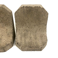 Excellent Brutalist Concrete Bookends