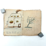 Walter Easton's Most Wonderful Mid 19th Century Handmade Booklet of Naive Graphite and Watercolor Drawings