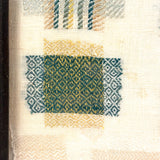 Very Fine Antique Dutch Silk on Linen Darning Sampler with Golden Threads, 1816, Professionally Framed as Found