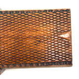 SOLD Gorgeous c. 1870s Very Finely Carved Slide Lid, Three Compartment Box of One Piece of Wood, British