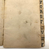 Lovely Early 19th C. Ledger Index with Hand-marbled Cover