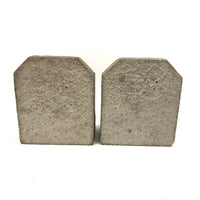 Excellent Brutalist Concrete Bookends