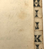 Lovely Early 19th C. Ledger Index with Hand-marbled Cover