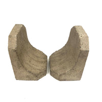 Excellent Brutalist Concrete Bookends