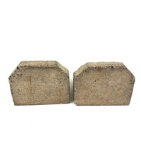 Excellent Brutalist Concrete Bookends