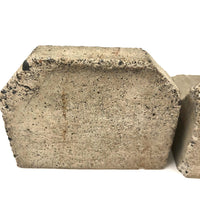 Excellent Brutalist Concrete Bookends
