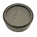 Scarce Antique Dog Food Tin with Fierce Bulldog