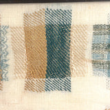 Very Fine Antique Dutch Silk on Linen Darning Sampler with Golden Threads, 1816, Professionally Framed as Found
