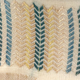 Very Fine Antique Dutch Silk on Linen Darning Sampler with Golden Threads, 1816, Professionally Framed as Found