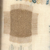 Very Fine Antique Dutch Silk on Linen Darning Sampler with Golden Threads, 1816, Professionally Framed as Found