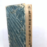 Lovely Early 19th C. Ledger Index with Hand-marbled Cover