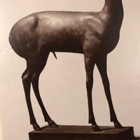 C. 1880s Albumen Print of Bronze Gazelle at Naples Museum