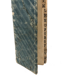 Lovely Early 19th C. Ledger Index with Hand-marbled Cover