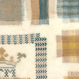 Very Fine Antique Dutch Silk on Linen Darning Sampler with Golden Threads, 1816, Professionally Framed as Found