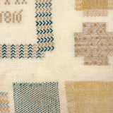 Very Fine Antique Dutch Silk on Linen Darning Sampler with Golden Threads, 1816, Professionally Framed as Found