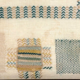 Very Fine Antique Dutch Silk on Linen Darning Sampler with Golden Threads, 1816, Professionally Framed as Found