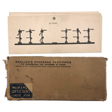 Snellen Vision Testing Cards Set for Railway, Marine and School Exams, Early 20th C.