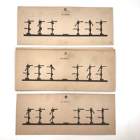 Snellen Vision Testing Cards Set for Railway, Marine and School Exams, Early 20th C.