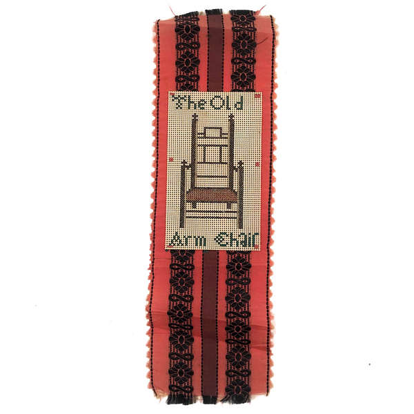 The Old Chair, Antique Punch Paper Embroidery Bookmark