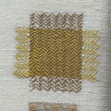 Very Fine Antique Dutch Silk on Linen Darning Sampler with Golden Threads, 1816, Professionally Framed as Found