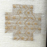 Very Fine Antique Dutch Silk on Linen Darning Sampler with Golden Threads, 1816, Professionally Framed as Found