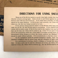 Snellen Vision Testing Cards Set for Railway, Marine and School Exams, Early 20th C.