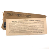 Snellen Vision Testing Cards Set for Railway, Marine and School Exams, Early 20th C.