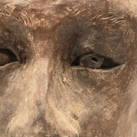 Expressive Hand-sculpted Clay Bust of a Sensitive Looking Boy