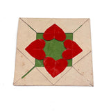 Four Hearts from Eugene to Charlie, Antique PA Folded Paper Love Token