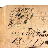 Steal Not This Book My Little Friend, 1808 Scholar's Arithmetic with Ink Drawn Ladies and More