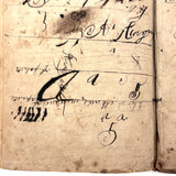 Steal Not This Book My Little Friend, 1808 Scholar's Arithmetic with Ink Drawn Ladies and More