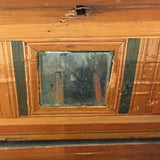 Incredible Late 18th/Early 19th Century Prisoner of War Book Shaped Straw Work Sewing Box with Four Inlaid Watercolors