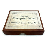 Perfect c. 1910 Standard Crayon Mfg. Co Set of "Kindergarten" Crayons, Danvers MA