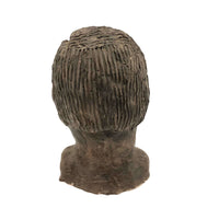 Expressive Hand-sculpted Clay Bust of a Sensitive Looking Boy