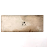 Paper Thin Beautiful Antique Brass Architect's Alphabet Stencil Set (Set A)