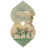 Imperfect but Perfect Antique Heart Shaped Valentine with Flowers Everywhere