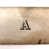 Paper Thin Beautiful Antique Brass Architect's Alphabet Stencil Set (Set A)