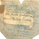 Imperfect but Perfect Antique Heart Shaped Valentine with Flowers Everywhere