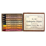 Perfect c. 1910 Standard Crayon Mfg. Co Set of "Kindergarten" Crayons, Danvers MA