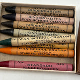 Perfect c. 1910 Standard Crayon Mfg. Co Set of "Kindergarten" Crayons, Danvers MA