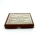 Perfect c. 1910 Standard Crayon Mfg. Co Set of "Kindergarten" Crayons, Danvers MA