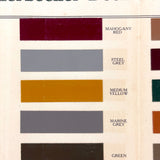 Handsome F.O Pierce Co. Knickerbocker Deck Paint Color Samples Trifold Brochure, c. 1900
