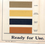 Handsome F.O Pierce Co. Knickerbocker Deck Paint Color Samples Trifold Brochure, c. 1900