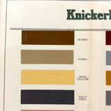 Handsome F.O Pierce Co. Knickerbocker Deck Paint Color Samples Trifold Brochure, c. 1900